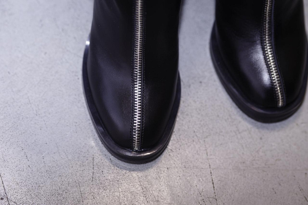 Черевики жіночі осінні на підборах, з натуральної шкіри демісезонні чорні класичні р. 36-38 303 Коломия - фото 4