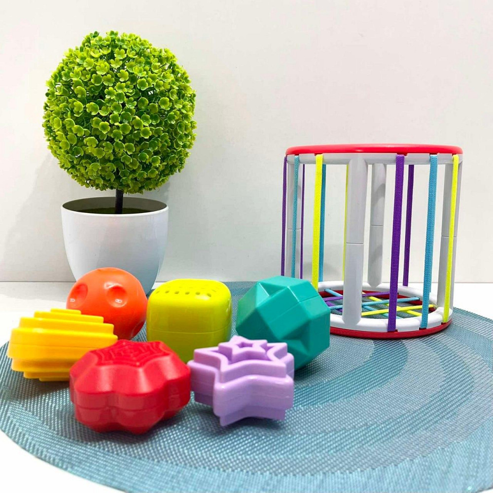 Сортер дитячий гумки на гранях 6 фігур-брязкальце (PLC488-PLC388) Чернигов - изображение 1