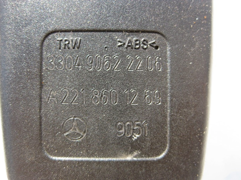 Mercedes-Benz  A2218601269 9051 Замок - засувка заднього правого ременя безпеки чорна S-Class W221 Одесса - изображение 3