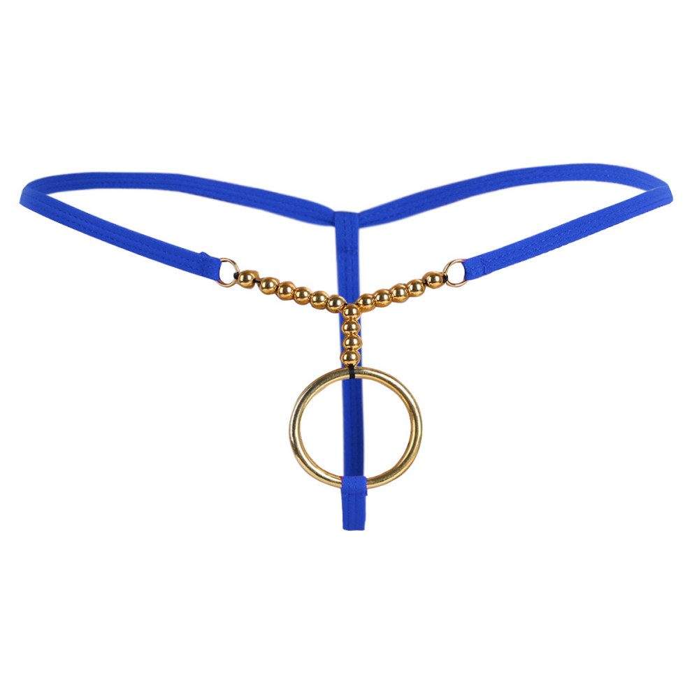 Стринги мужские с кольцом универсальный синий Киев - изображение 4