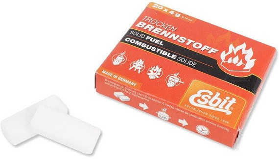 Туристичний Пальник твердопаливний + паливо 20 шт х 4 грам Esbit "Pocket stove" (002 090 00) Сталь Нововолинськ - фото 5