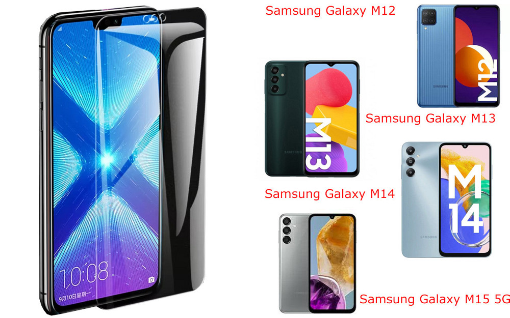 Защитное стекло NeoGlass для Samsung Galaxy M12, M13, M14, M15 5G – ультрапрозрачное и устойчивое Киев - изображение 2
