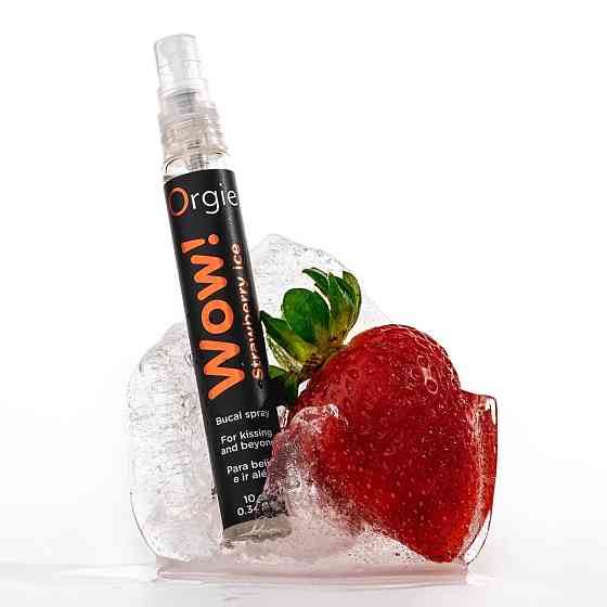 Спрей для орального сексу Orgie – Wow! Strawberry Ice (10 мл) з охолоджувальним ефектом Sex Aura Київ