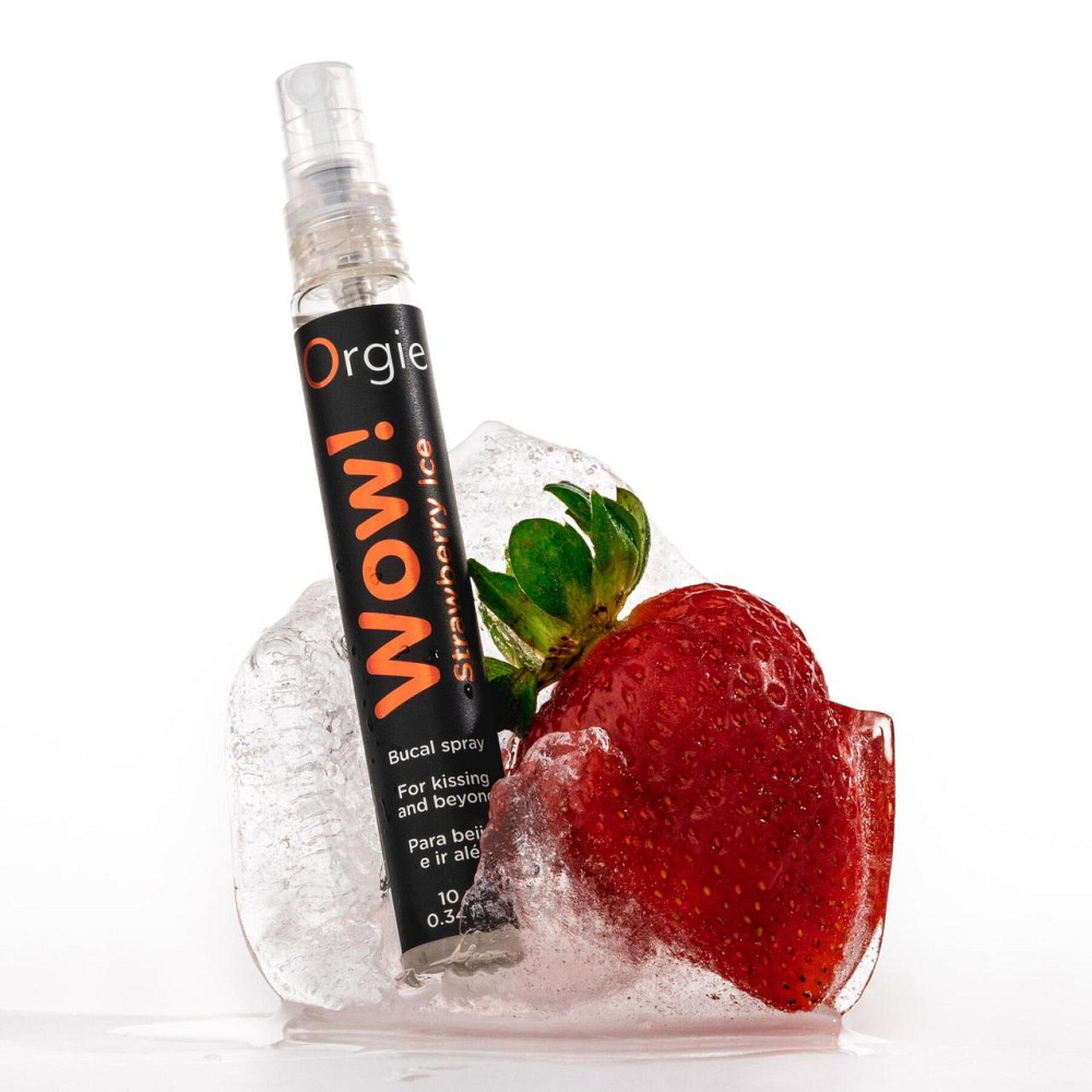Спрей для орального сексу Orgie – Wow! Strawberry Ice (10 мл) з охолоджувальним ефектом Sex Aura Київ - фото 4