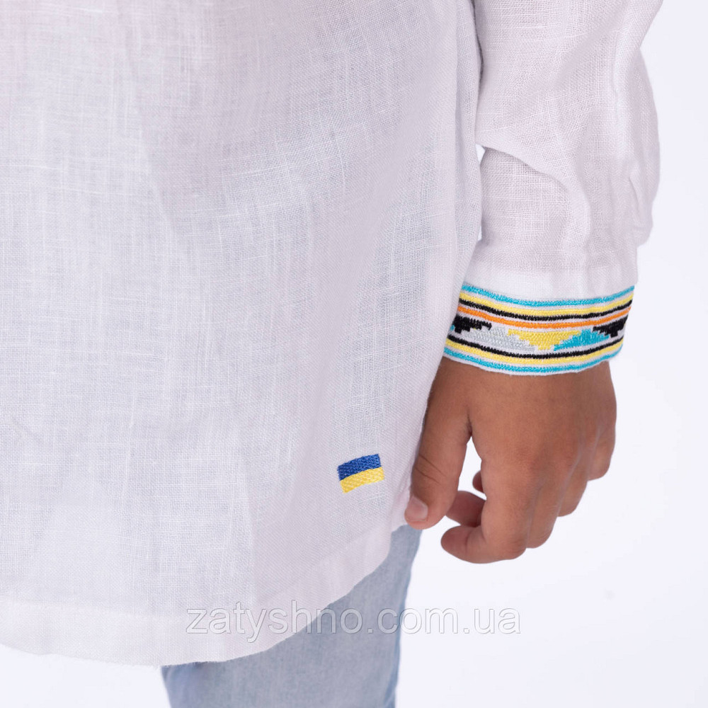 Стильная вышиванка для мальчика с красивым узором Киев - изображение 5