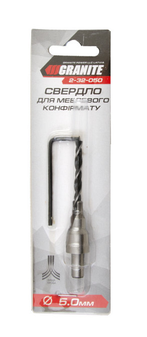 GRANITE Свердло для меблевого конфірмату GRANITE 5.0 мм 2-32-050 Коломия - фото 2