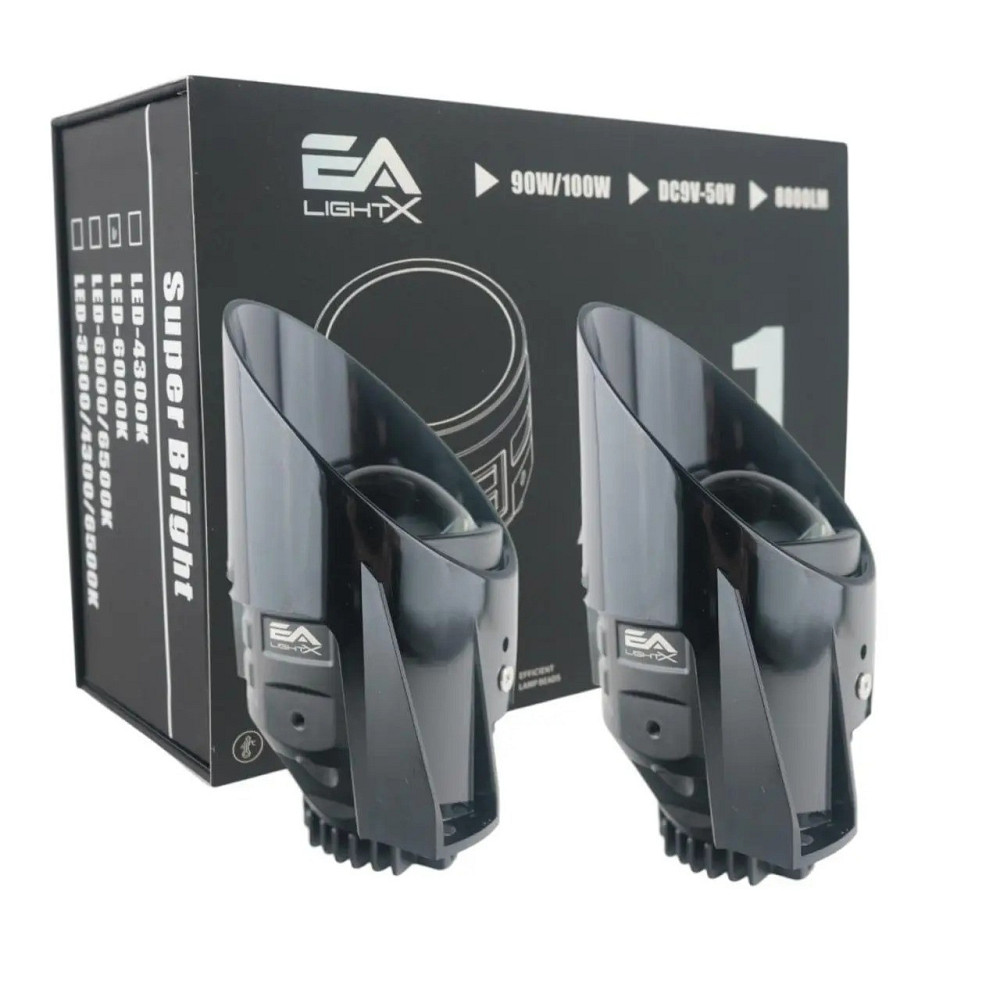 Линзированные LED противотуманные фары Passat B6 3C / 3C2 / 3C5 белый свет 90W 12–48V Харьков - изображение 1