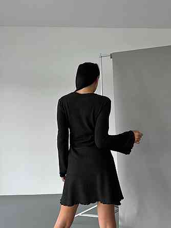 Женское базовое платье качественное и плотное рубчик-анкора Турция (не просвечивает) Одесса