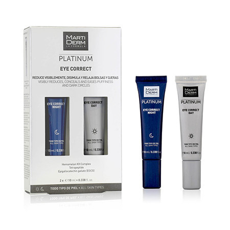 МартіДерм Платінум Набір день/ніч для шкіри навколо очей MartiDerm Platinum Eye Correct Day/Night 10+10 мл Дніпро - фото 1