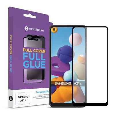 Скло захисне MakeFuture Samsung A21s Full Cover Full Glue (MGF-SA21S) Вінниця