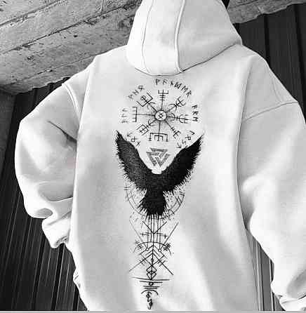 Худи, белая толстовка мужская, свитшот 2702804661 размер 50 Днепр