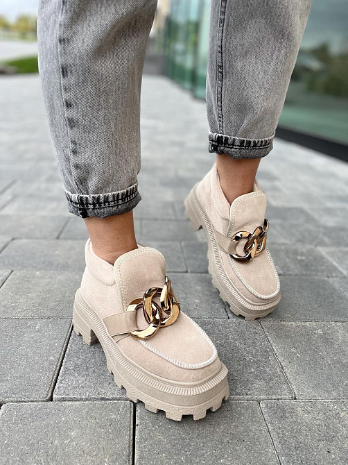 Marko Черевики жіночі DE MARKO Б-100 бежеві (весна-осінь, замша натуральна) (4799) лише 37р.38р Коломыя - изображение 1