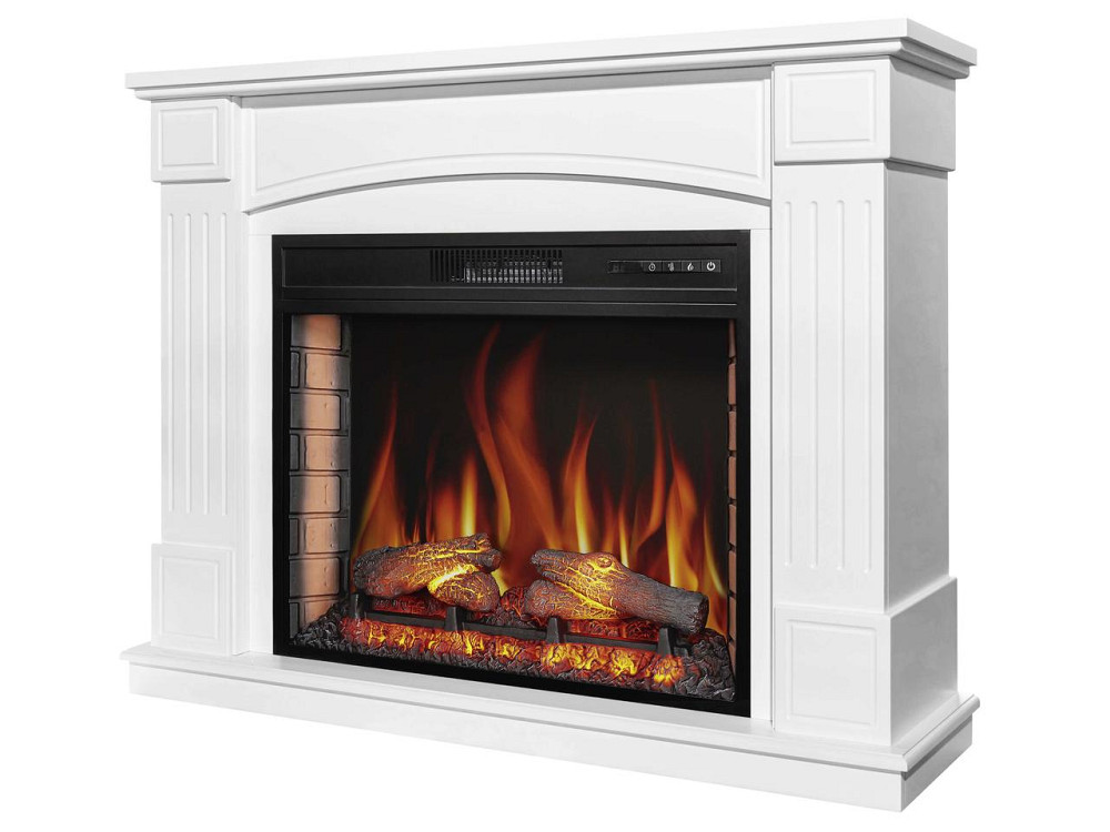 Камінокомплект ArtiFlame Boston AF28S білий з обігрівом і звуком горіння вогню Львів - фото 3