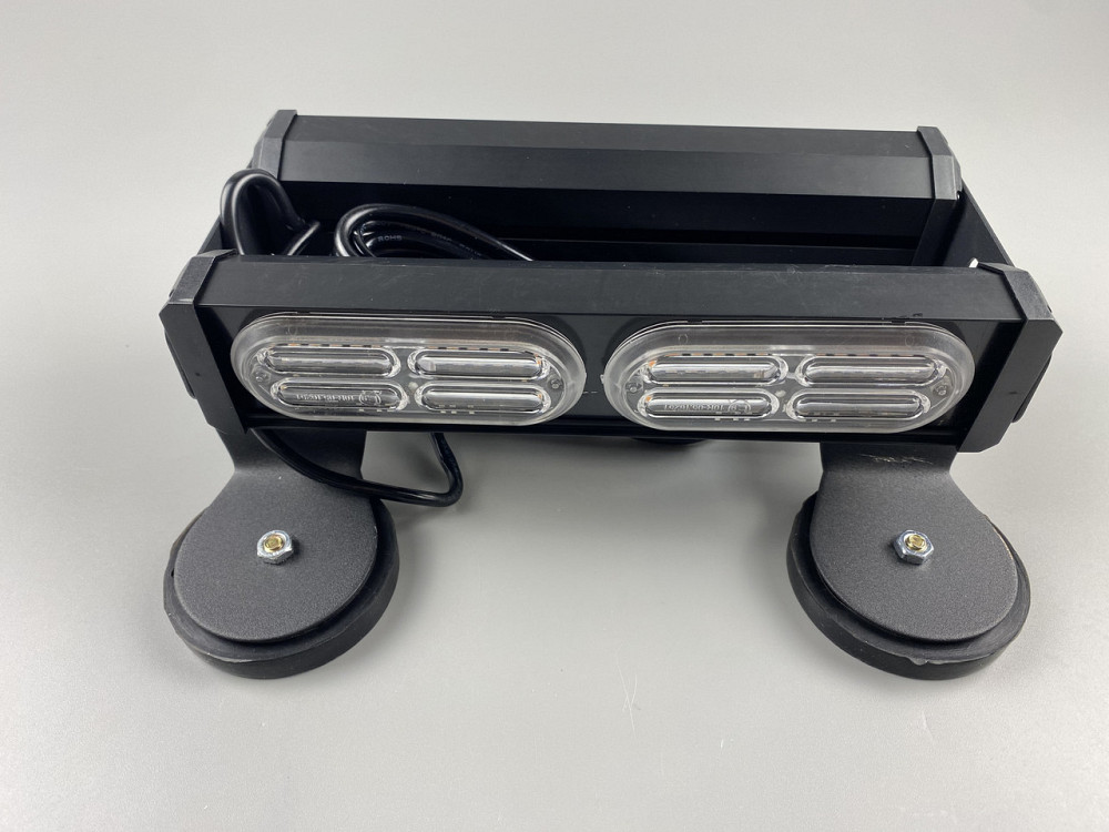 Стробоскоп LED 2 секции двухсторонний световой сигнальный, LED-балка крепление двойной магнит универсальный Мукачево - изображение 8