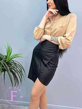 Женская кожаная юбка 