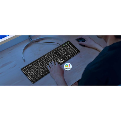 Клавиатура Genius SlimStar 820 USB UA Black (31310055410) Винница - изображение 5