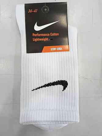 Набор высоких белых мужских хлопковых носков 3 штук Nike socks 4GQ Киев