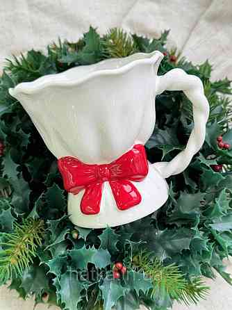 Чашка крухоль кераміка Olens "Червоний бант" 450 мл 8030-446 Київ