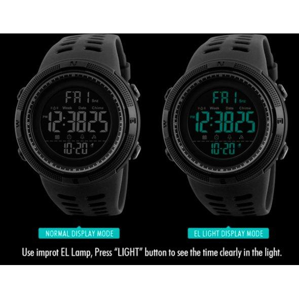 Чоловічий наручний годинник Skmei Amigo Чорний Вінниця - фото 5