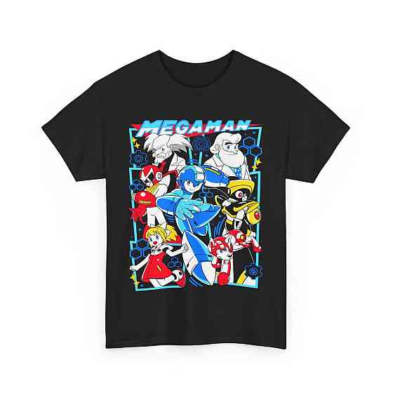 Футболка з аніме принтом Мега Відео Гаме оверсайз (S/M/L) Чорний AnimeJ0433 Дніпро