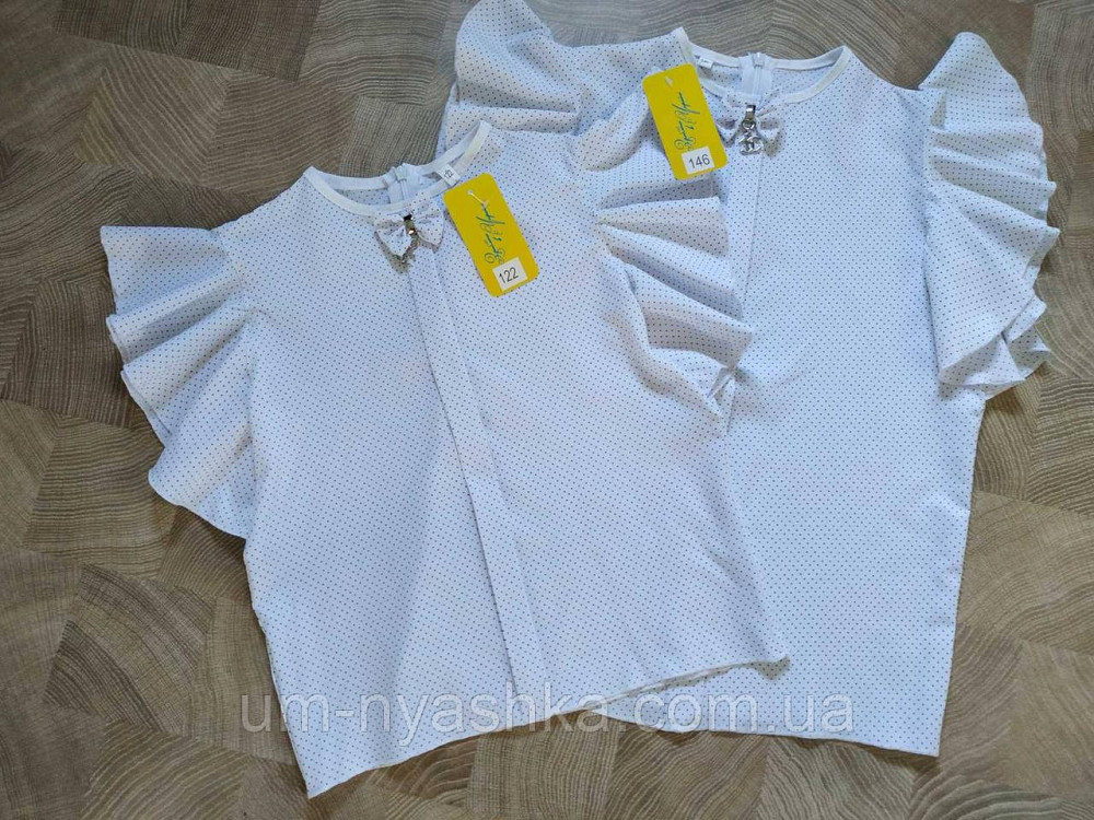 Шкільна блузка короткий рукав на 116-140 Кривий Ріг - фото 1