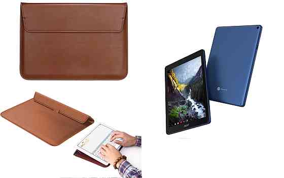 Чехол-конверт VitoCase для Acer Chromebook Tab 10, с функцией подставки для планшета Коричневый Киев