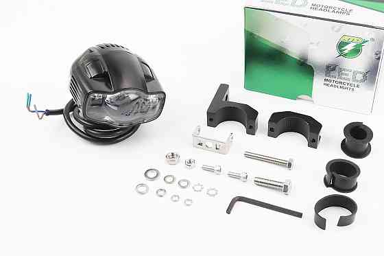 Фара додаткова світлодіодна вологозахисна - 3 LED з кріпленням, овальна 90*70мм Київ