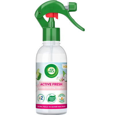 Освежитель воздуха Air Wick Active Fresh Свежая роса и белый жасмин 237 мл (4820232970904) Винница - изображение 1