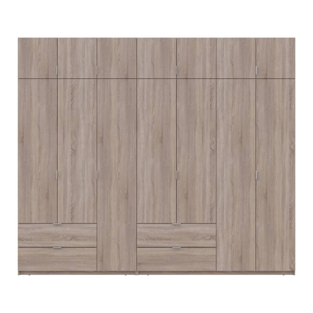 Шкаф для одежды Doros Лукас Дуб сонома 3+4 ДСП 280х50х240 DRS-011706 (42005119) Львов - изображение 4