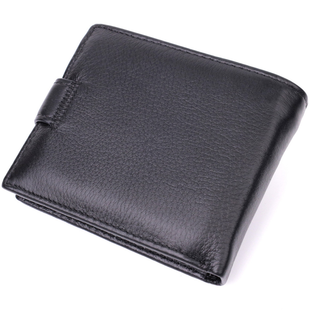 Горизонтальний шкіряний гаманець, чорний (ST Leather) Київ - фото 18
