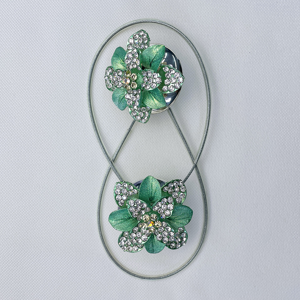 Магніти для штор та гардин "Flowers" набір 2 шт М'ятний  (81-205) Київ - фото 6