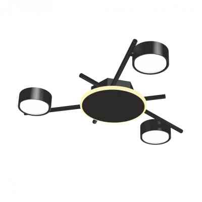 Світильник Videx під лампу 3xGX53 накладний з підсвіткою (VL-SPF20B-BB) Вінниця