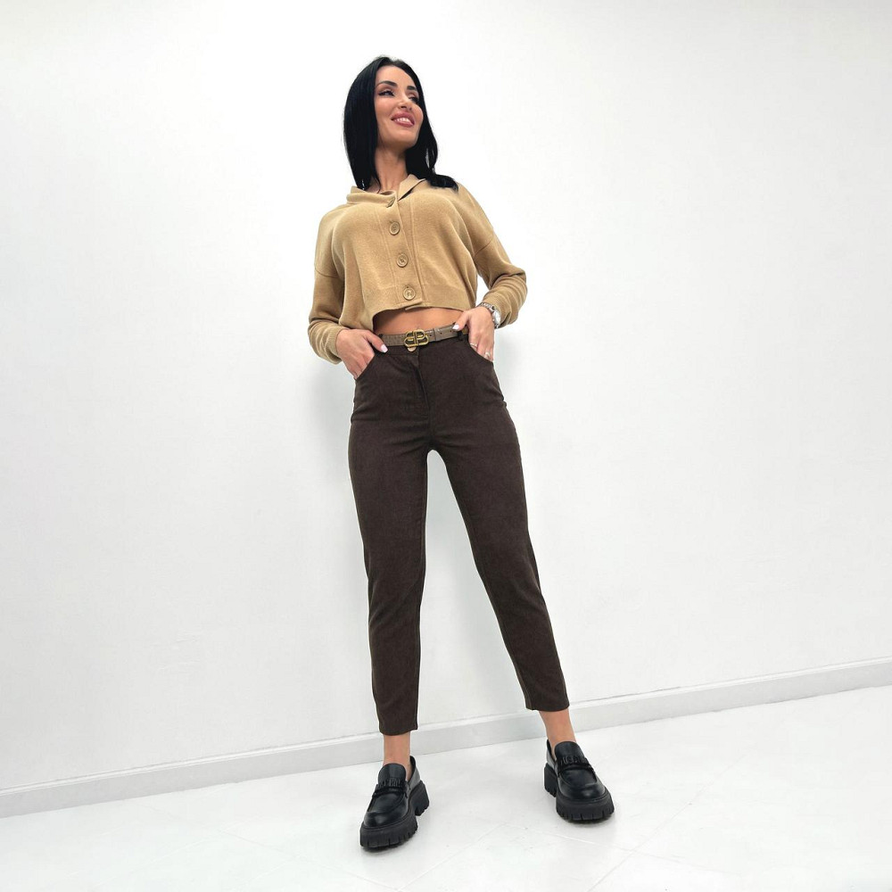 Класичні вельветові брюки "Axel" оптом | Батал | Розпродаж моделі Київ - фото 10