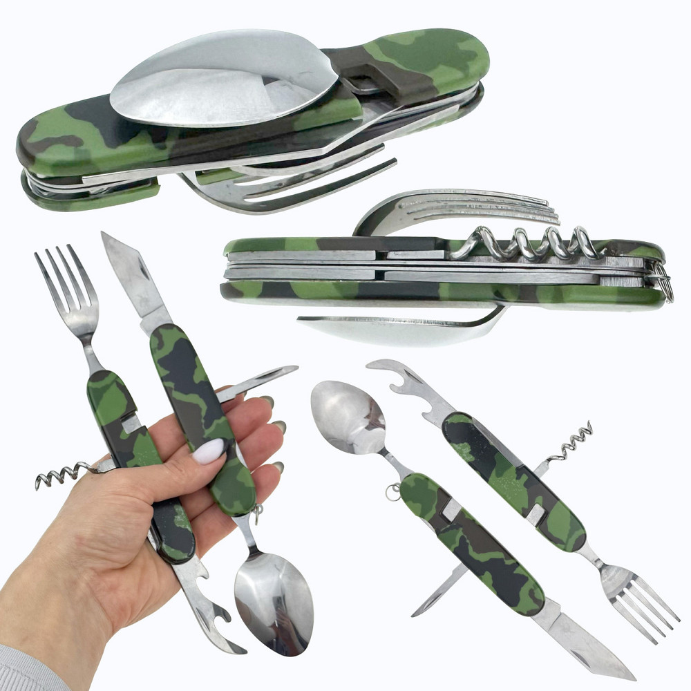 Ніж туристична ложка вилка штопор Київ - фото 1