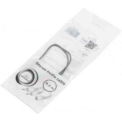 Кабель мультимедийный Jack 3.5mm female 4-pin to 2x Jack 3.5mm male 0.2m Cablexpert (CCA-418) Винница