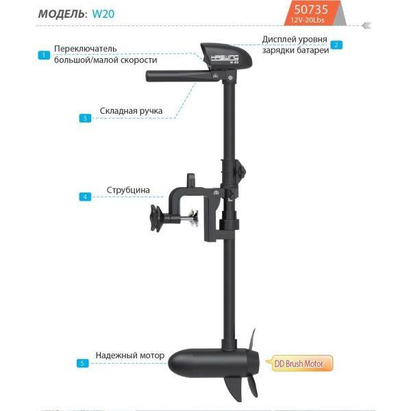 Электромотор для лодок Haswing W-20 Киев - изображение 1