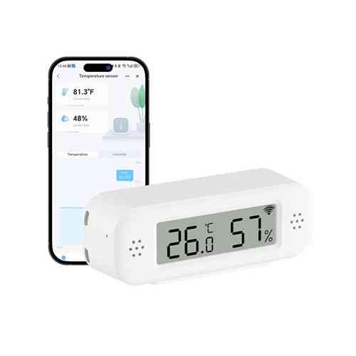 Датчик температуры и влажности с ЖК для умного дома Wi-Fi, ZY-TH02Pro Киев
