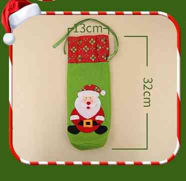 Чехол на бутылку новогодний с пайетками Дед Мороз 32 на 13 см разноцветный Киев