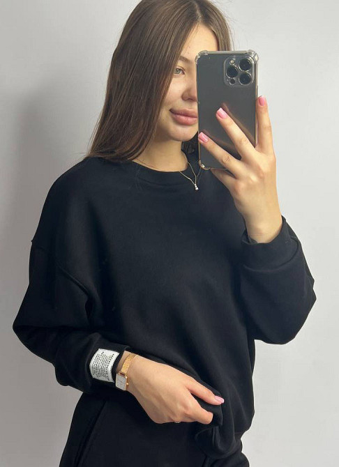 Світшот жіночий трикотажний Чорний XS-S Харків - фото 4