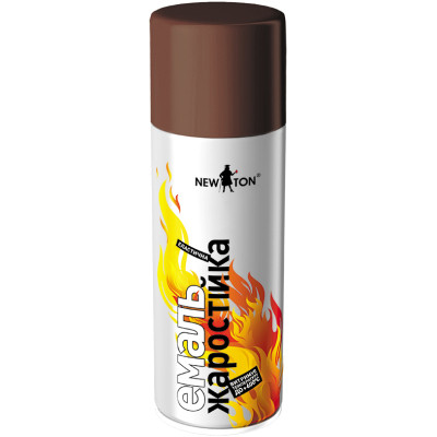 Аерозольна фарба для автомобіля New Ton жаростійка коричнева, аер. 400 мл (000000652) Вінниця - фото 1