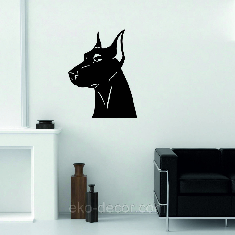 Декоративне настінне Панно «Доберман», Декор на стіну Київ - фото 4