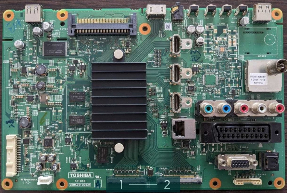 Плата : MAIN V28A001325A1 с Телевизора Toshiba 40TL838. Киев - изображение 2