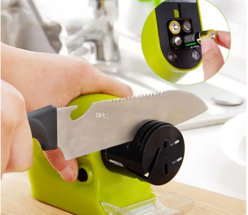 Электрическая точилка SWIFT SHARP DY-521 для ножей и ножниц, мощность 4АА, удобный и быстрый заточной инструме Одесса - изображение 5