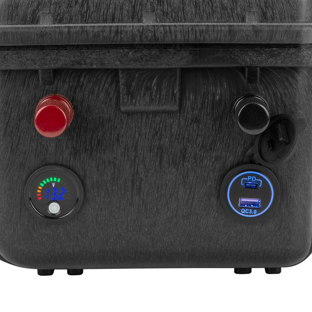 Акумулятор LiFePO4 BLACKOUT 12.8V 100Ah (1280Wh) герметичний IP67 ударостійкий у захисному кейсі-сейфі Київ - фото 4