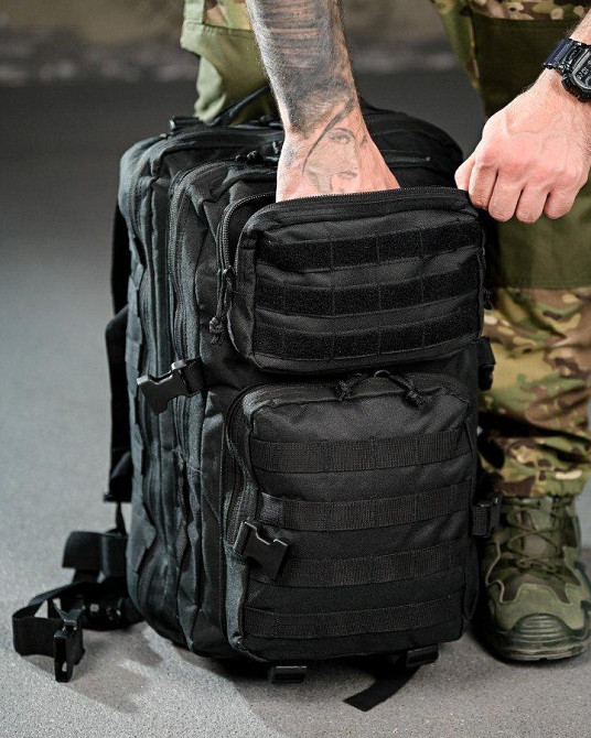 Тактичний рюкзак чорний ПП4721 Одеса - фото 4