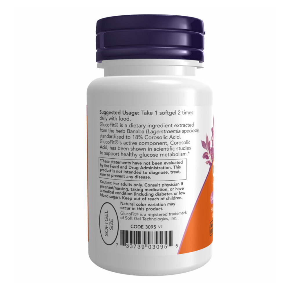 Екстракт листа банаби Now Foods Glucofit 60 sgels Київ - фото 3