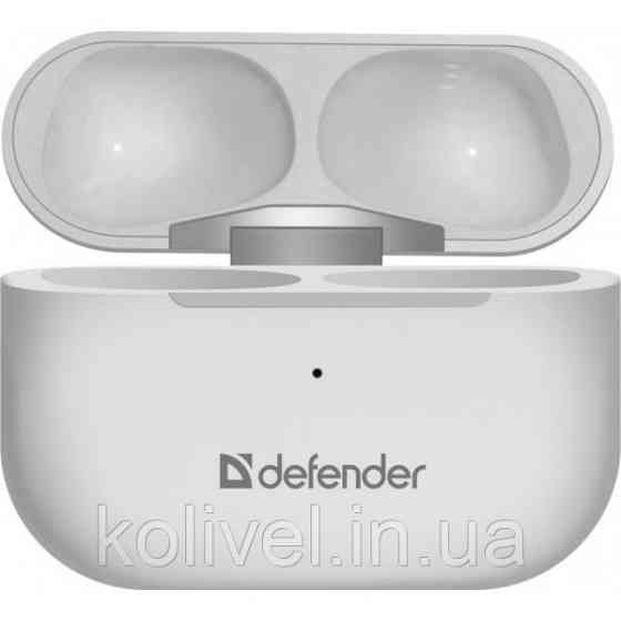 Навушники з мікрофоном Defender Twins 636 Pro TWS, Bluetooth, білі (63636) Киев