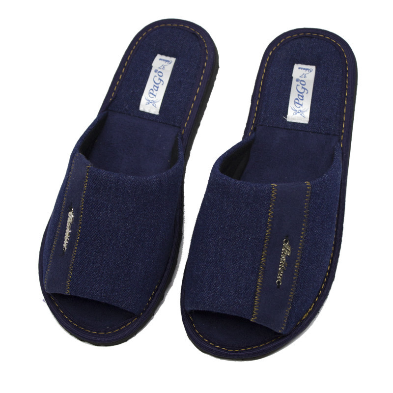 Тапочки подростковые открытые подросток домашние Фэшн Синие Одесса - изображение 8