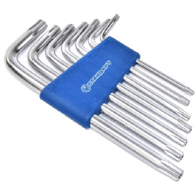 Ключ Стандарт TORX Г-образный с отверстием 7шт. (TKS0701) Винница - изображение 1