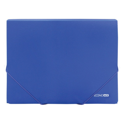 Папка на резинках Economix А4 фактура "бриллиант", синяя (E31601-02) Винница - изображение 1